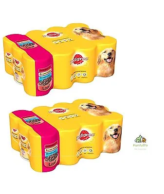 24 X 400g PEDIGREE TINS IN LOAF Wet Dog Food Canned / Tinned Mixed Meat Pack • £37.99