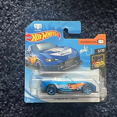 HOT WHEELS  2018NIGHTBURNERZ - 15 MAZDA MX-5 MIATA - Blue- MadMike 167/365 #3/ • $9.50