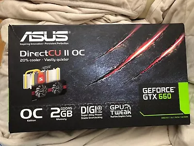 ASUS NVIDIA GeForce GTX 660 (GTX660-DC2O-2GD5) 2GB GDDR5 SDRAM PCI Express... • $25