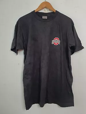 Vintage Ohio State Shirt Mens Size Large Black 90s Y2k University Football • $16.73