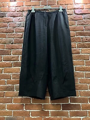 £54.37 • Buy Absolut By Zebra Pants Linen Black Size 3/XL/XXL Style Rundholz Oska
