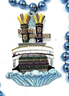 River Boat New Orleans Mardi Gras Bead Necklace Parade Throw Favor • $6.95