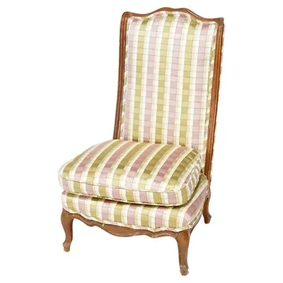 Vintage French Style Ladies Upholstered Slipper Chair 20th C • $440