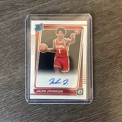 Jalen Johnson Donruss Optus Rated Rookie On Card Auto Pack Fresh Mint Condition • $110