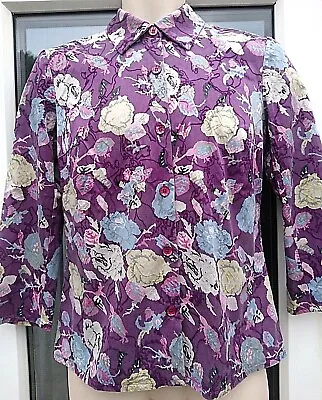 £25 • Buy Christian Lacroix Bazar Multicoloured Top Blouse Shirt Size 38