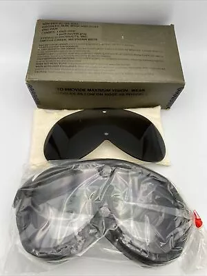 NOS Vintage STEMACO NSN 8465-01-328-8268 Sun Wind Dust Military Goggles New • $17.97