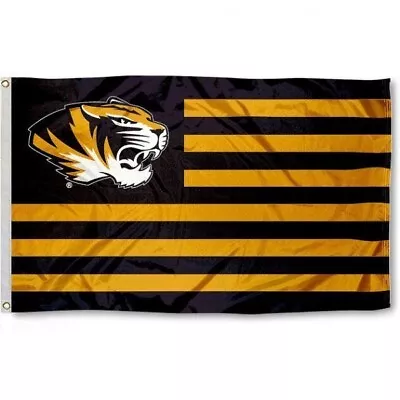 Missouri Tigers 3'x5' Flag Banner ***100% Full Color On Both Sides Of Flag*** • $13.89