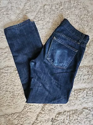 J Brand Jeans Kane Slim Straight Leg Pants Mens 34x31 Dark Blue Denim Wash • $22.99