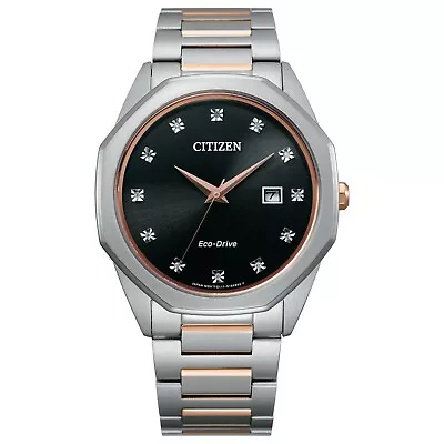 Citizen Eco-Drive Corso Men's Diamond Accent Date Display Watch 41MM BM7496-56G • $161.99