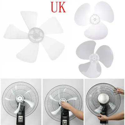 12/16 Inch Plastic Fan Blade 3/5 Leaves General Fan Fits Pedestal Table Fanner • £10.99