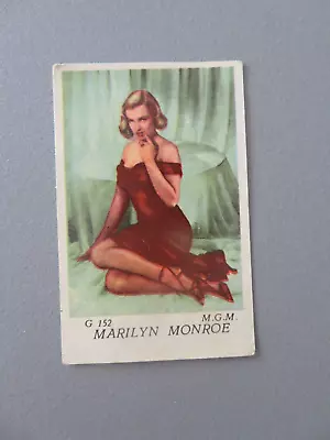 Small Gum Trading Card #152 M.G.M. Marilyn Monroe Film Star • $2