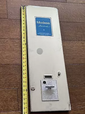 Vintage Modess Sanitary Napkin Tampon Gas Station Vending Machine Coin Op Door • $129.99