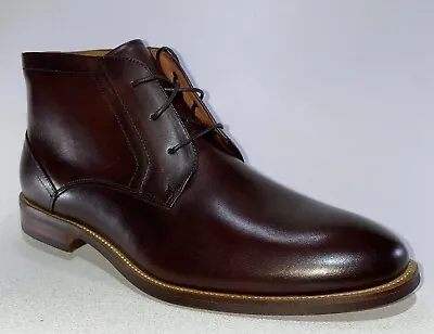 Florsheim RUCCI PLAIN TOE CHUKKA Mens 13392-200 Dark Brown Leather Boots • $99.99