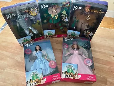 Barbie Wizard Of Oz 1999 Collection Set Of 5. Includes 3 Munchkin Set. In Box • $200