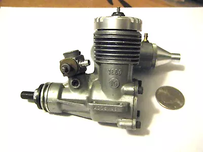 VINTAGE Veco 19 RC Model Boat Engine With Attached Muffler .19 GOOD USED COND. • $39.99