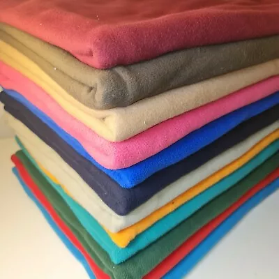 Polar Fleece Fabric Plain Anti Pill Soft Warm Winter Blanket Craft Material 58  • £2.92