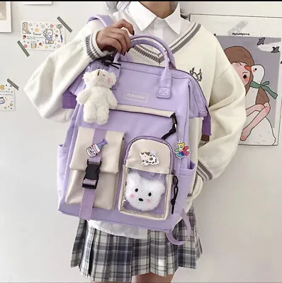 £10 • Buy Women Teen School Backpack Kawaii Bear College Travel  Casual Bag Girls Bag MC