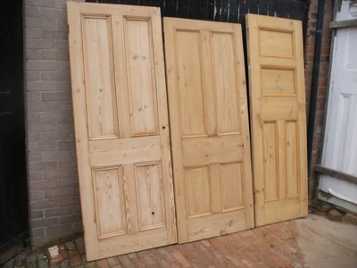 £140 • Buy Reclaimed Victorian 4 Panel Stripped Pine Internal Doors.