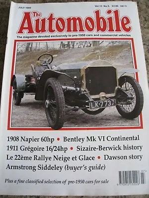The Automobile Magazine Jul 1995 Napier Bentley Sizaire-berwick Dawson Story  • £4.99