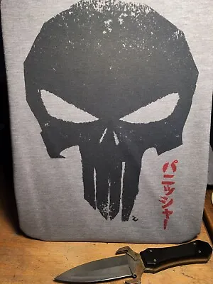 The Punisher Skull Japanese T-Shirt - Inspired By Marvel パニッシャー Frank Castle • £16.49