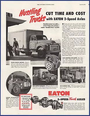 Vintage 1952 EATON 2-Speed Truck Axles Rear End Auto Ephemera 50's Print Ad • $9.71