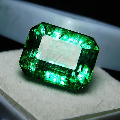 Natural Emerald 3 Ct Colombian Emerald Shape Loose Gemstone CERTIFIED • $12.46