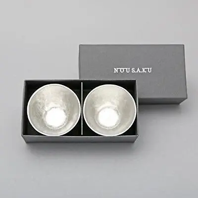 Nousaku Tin Sake Cups 2 Pair Set Japanese Japan 6.2φ×4.3H Cm • $215.96