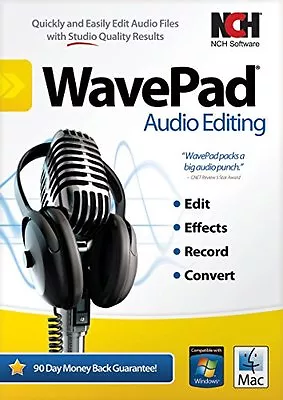 WavePad Sound Editor For PC Or Mac .Edit Audio And Music • $75