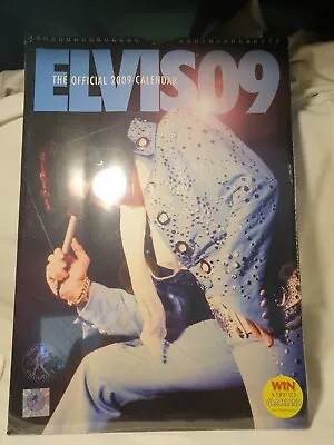 OFFICIAL ELVIS PRESLEY Large Flip Calendar 2009 Rare Collectible New Sealed  • $23.99