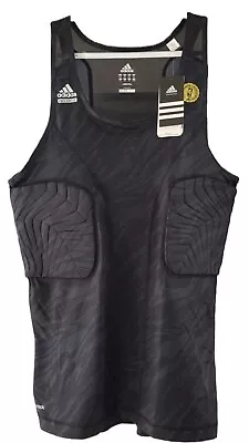 Adidas Padded Compression Shirt 2XLarge Tall Black TechFit ClimaCool Tank New • $42.74