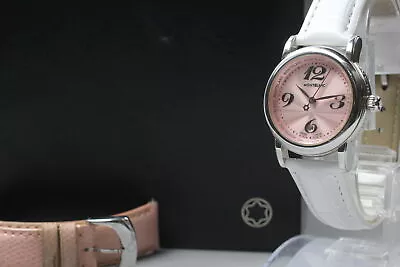 NewBatt [Exc+5 Box] MONTBLANC Meisterstuck 7079 Pink Quartz Women's Watch JAPAN • $350