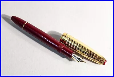 EF Montblanc MASTERPIECE Cartridge 147 Traveller BURGUNDY RED 925 SILVER GOLD • $1849