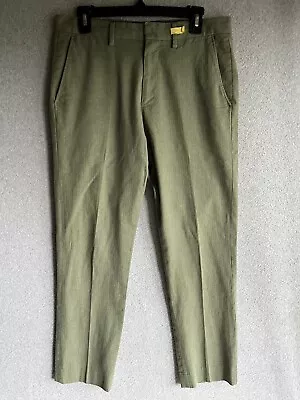 J. Crew Bowery Slim Chino Green Pants Men’s Size 30 X 29 • $16.88