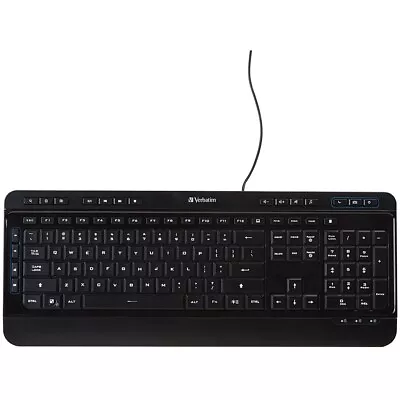 Verbatim 99789 Illuminated Wired Keyboard • $48.91