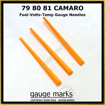 79-81 Camaro Gauge Needles - LOT Of 3 - Fits FUEL VOLTS TEMP 79 80 81 Gauges NOS • $29.95