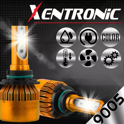 XENTRONIC 9005 HB3 H10 LED Headlight Kit Cree 60W 7600LM 9140 9145 6000K Bulb • $19.99