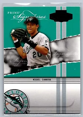 2004 Playoff Honors Prime Signature PS-6 Miguel Cabrera Florida Marlins /2500 • $4.99