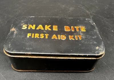 Vintage Snake Bite Suction Kit METAL Tin American Optical Antique First Aid • $135