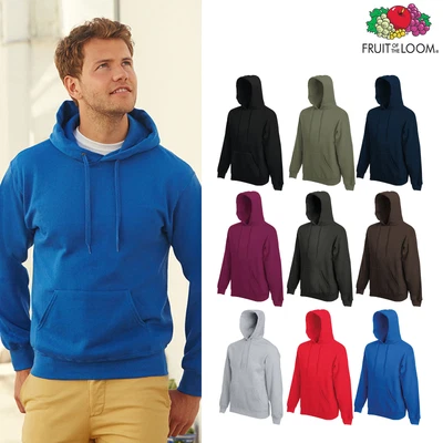 Fruit Of The Loom 70/30 Hooded Sweatshirt - Men's Pull Over Hoodie • £26.69