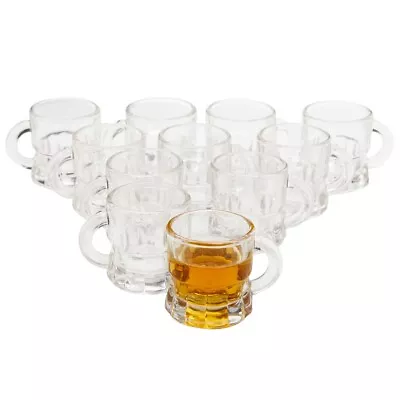 Mini Beer Mug Shot Glasses with Handles for Party (1.57 X 1.9 In 12 Pack) • $19.99