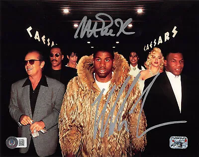 Mike Tyson & Magic Johnson Signed 8x10 Hollywood Legend Photo W Silver Sig BAS W • $179.99