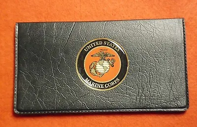 Usmc United States Marine Corps Semper Fi  Checkbook Cover Folder Holder Wallet  • $11.22