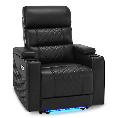 Lovupet Home Theater Seating Power Recliner With Adjustable HeadrestUSB HTS432 • $522.49