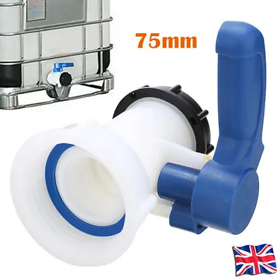 IBC Water Stillage Tank Replacement Tap Outlet 75mm Control Valve Container Tap • £12.70