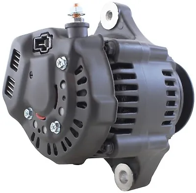 New Mini Alternator Fits Denso Street Rod Race Car Black 70 Amp 1 Wire 16 Volt • $129.95