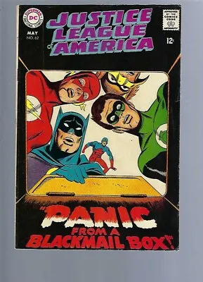 Justice League Of America 62  - Fn 6.0   - 1960 Series - Bronze  Age Dc Comics • $35