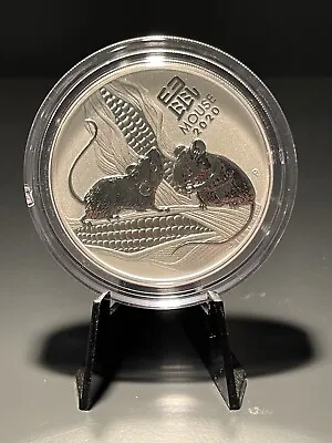 2020 2 Oz Silver Lunar Mouse BU Coin Australia Perth Mint Series III • $119.95