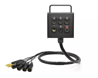 6-Ch Studio Wall Box | Mogami 2932 & Neutrik Gold Connectors | Standard | 5 Ft • £241.05