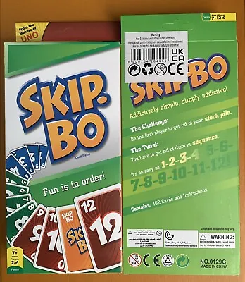 Skip-Bo Card Game From The Makers Of Uno New & Sealed Free P&P • £6.25