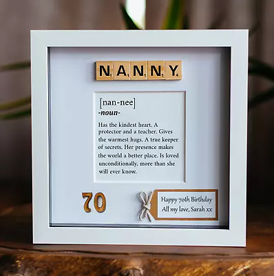 Personalised 60th 70th 80th ANY AGE Birthday Gift Grandma Nanny Nana Nan Granny • £19.99